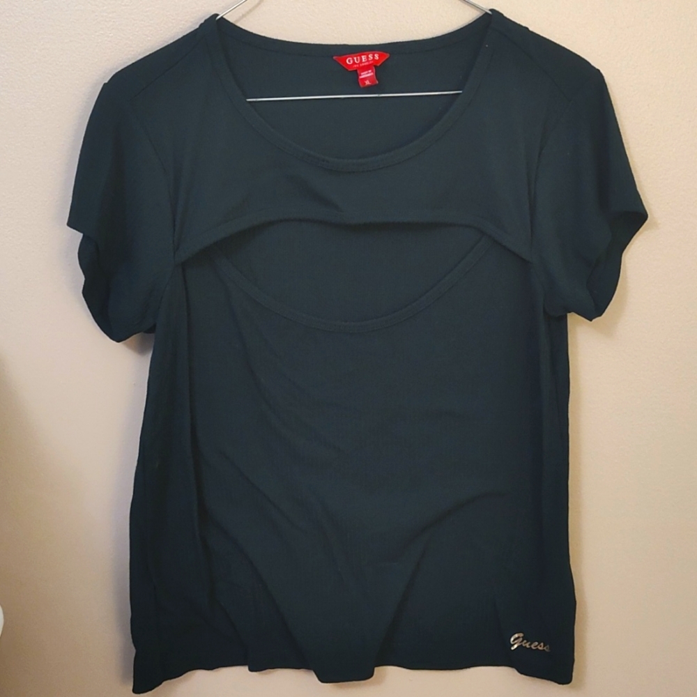 Guess shirt cutout size xl